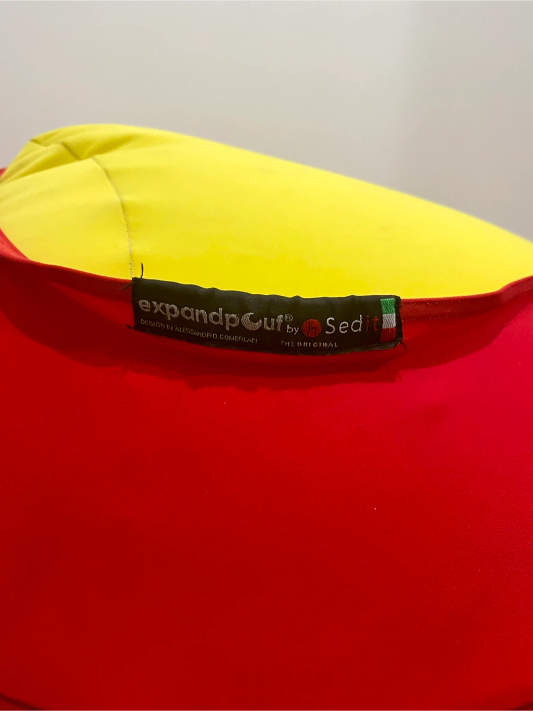 Expandpouf by Sedit Beanbag Chair - Red & Yellow - photo 2