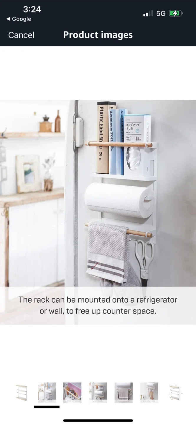 New Yamazaki Home Tosca Magnetic Kitchen Storage Rack image indicator(2)