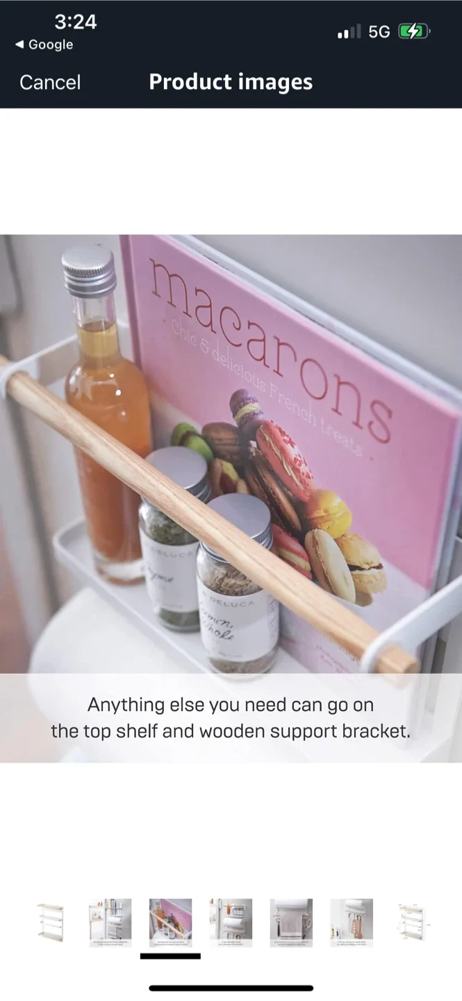 New Yamazaki Home Tosca Magnetic Kitchen Storage Rack image indicator(3)