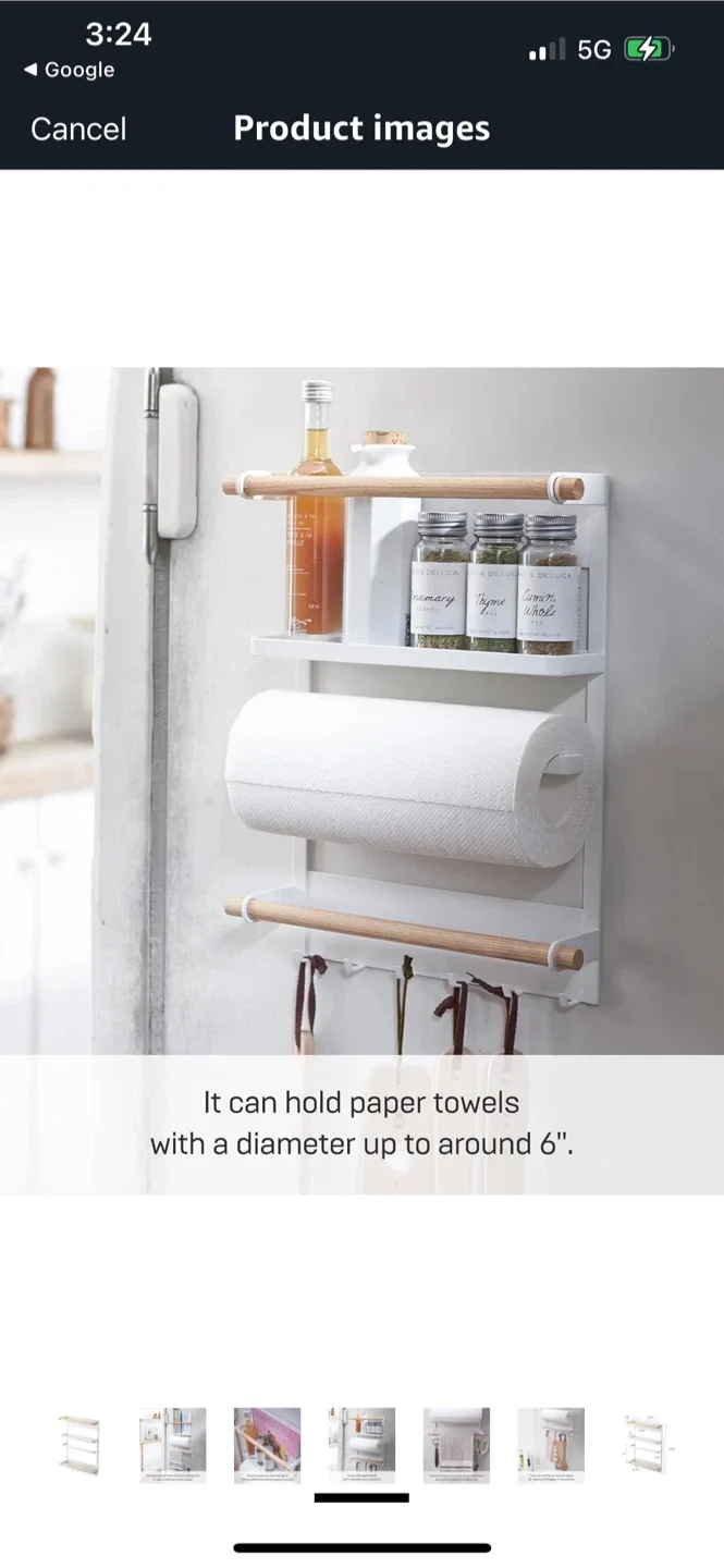 New Yamazaki Home Tosca Magnetic Kitchen Storage Rack image indicator(6)