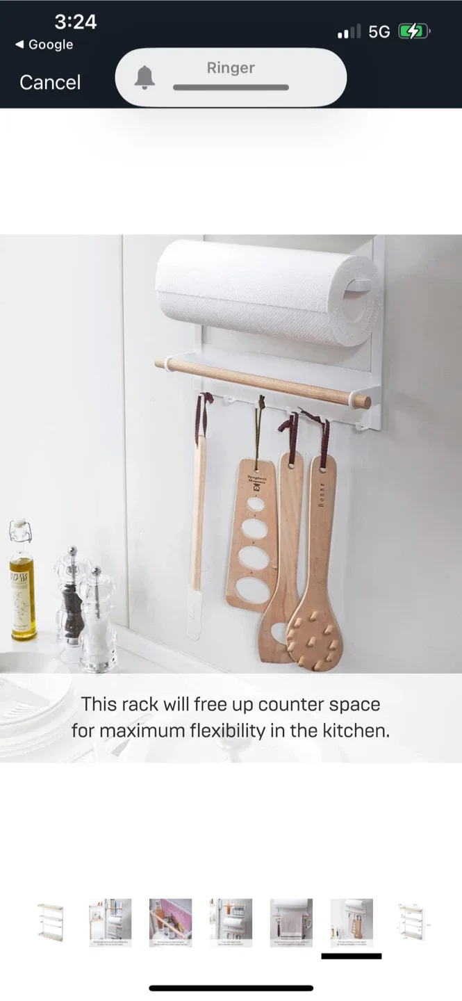 New Yamazaki Home Tosca Magnetic Kitchen Storage Rack image indicator(8)