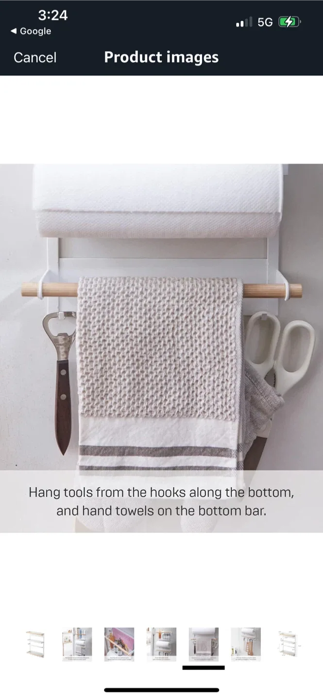 New Yamazaki Home Tosca Magnetic Kitchen Storage Rack image indicator(9)