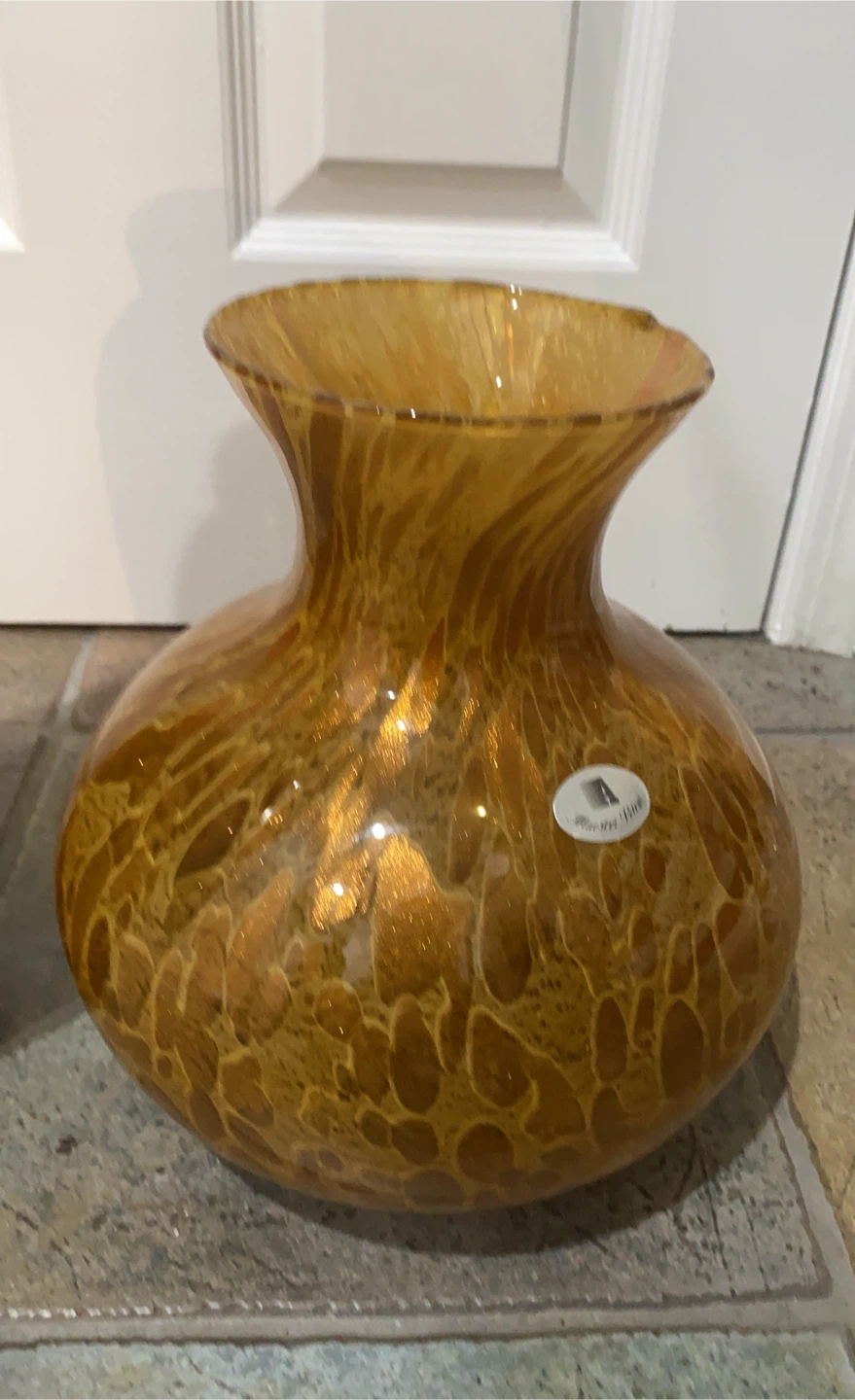 Maestri Vetrai Amber Art Glass Vase Set - photo 3