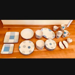 Blue Polka Dot Dinnerware Set