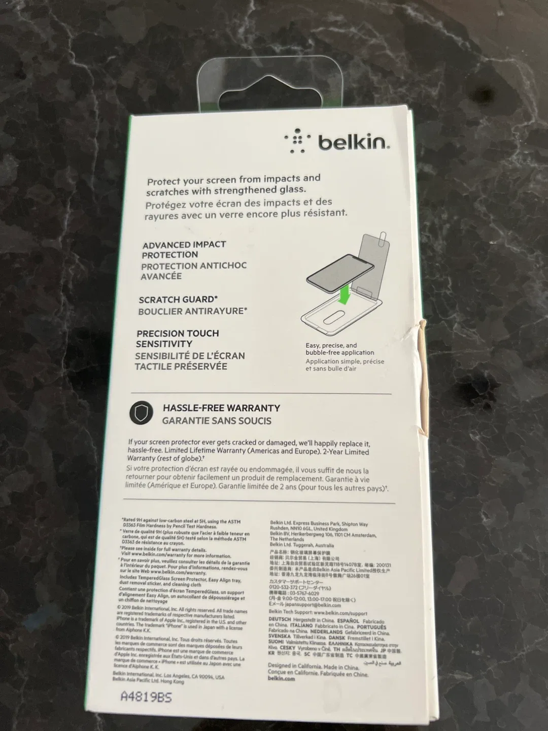 Belkin iPhone 11/XR Tempered Glass Screen Protector - New image indicator(2)