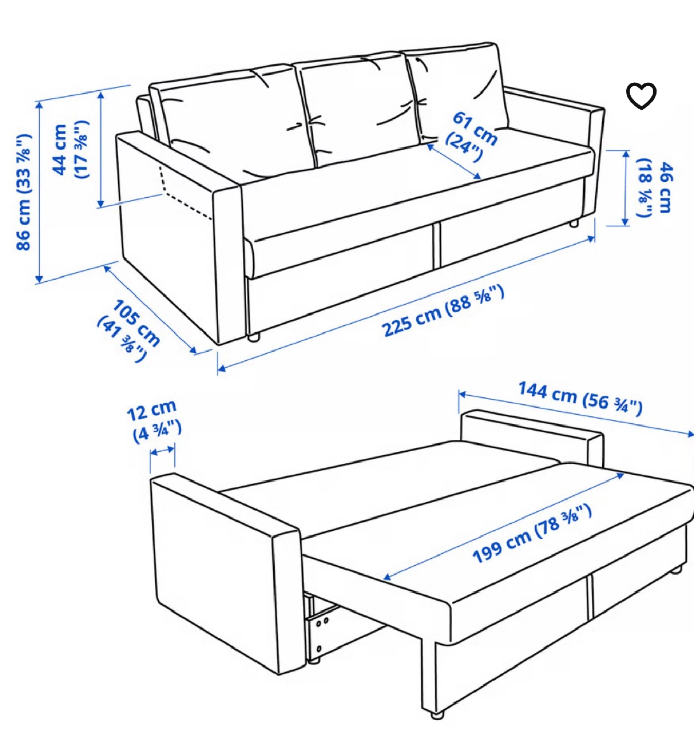 IKEA Friheten Sleeper Sofa - Grey - photo 3