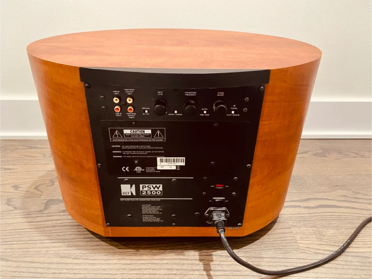 KEF PSW 2500 Subwoofer - Wood Finish image indicator(3)