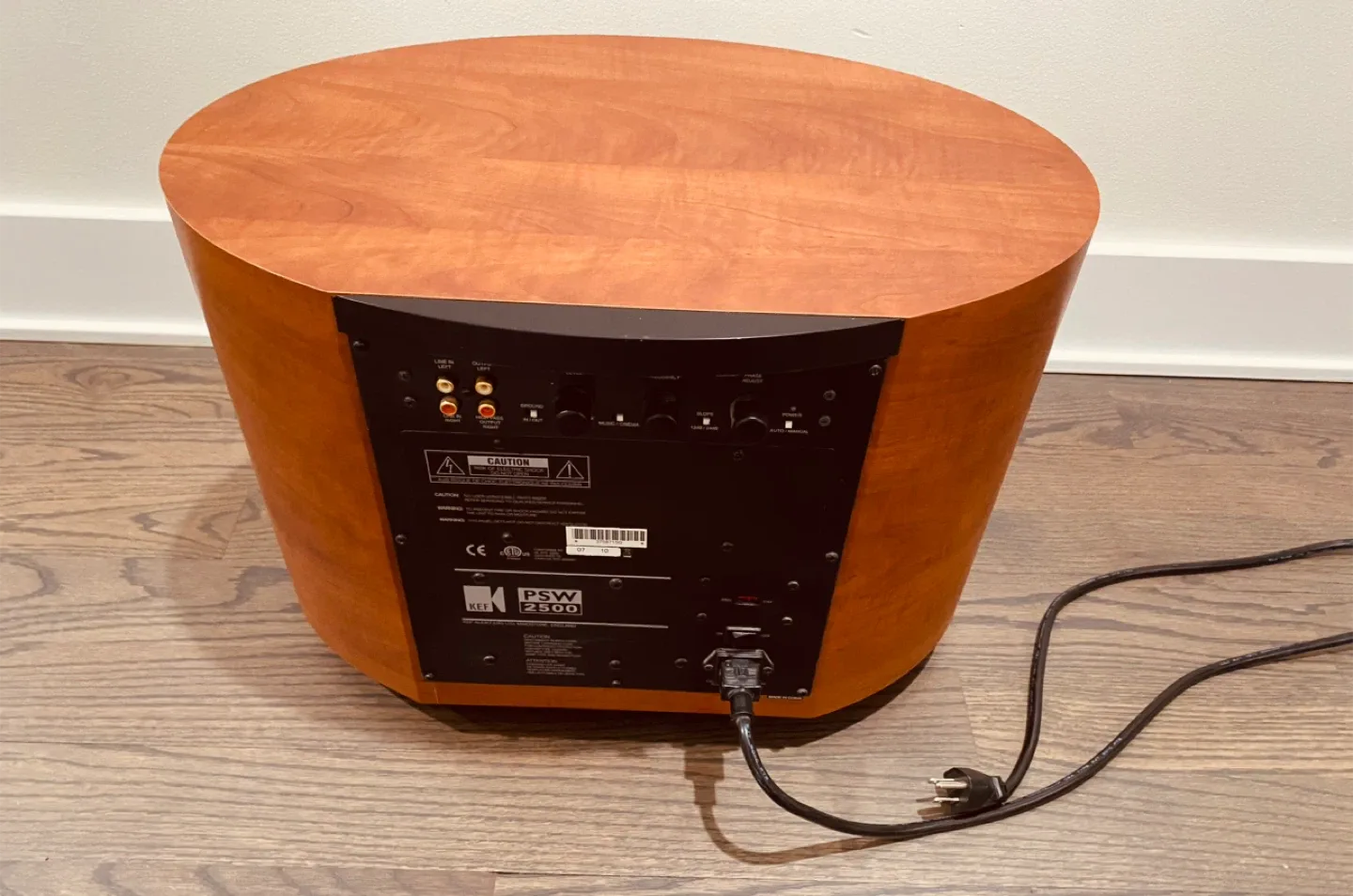 KEF PSW 2500 Subwoofer - Wood Finish image indicator(7)
