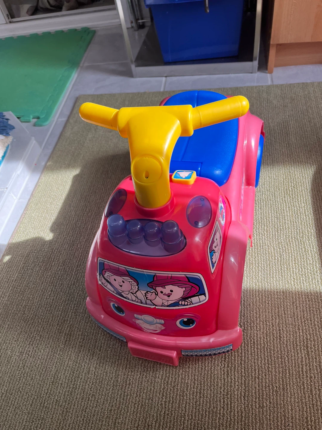 Little People Pink Firetruck Ride-On Toy - photo 2