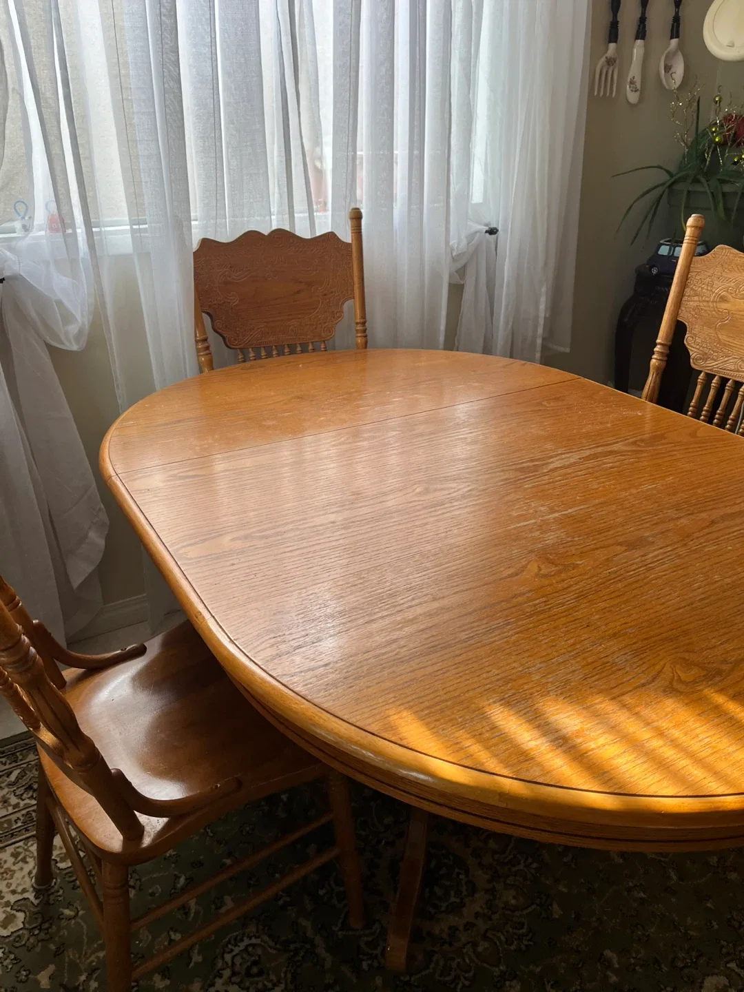 Wooden Dining Table with 4 Chairs image indicator(2)