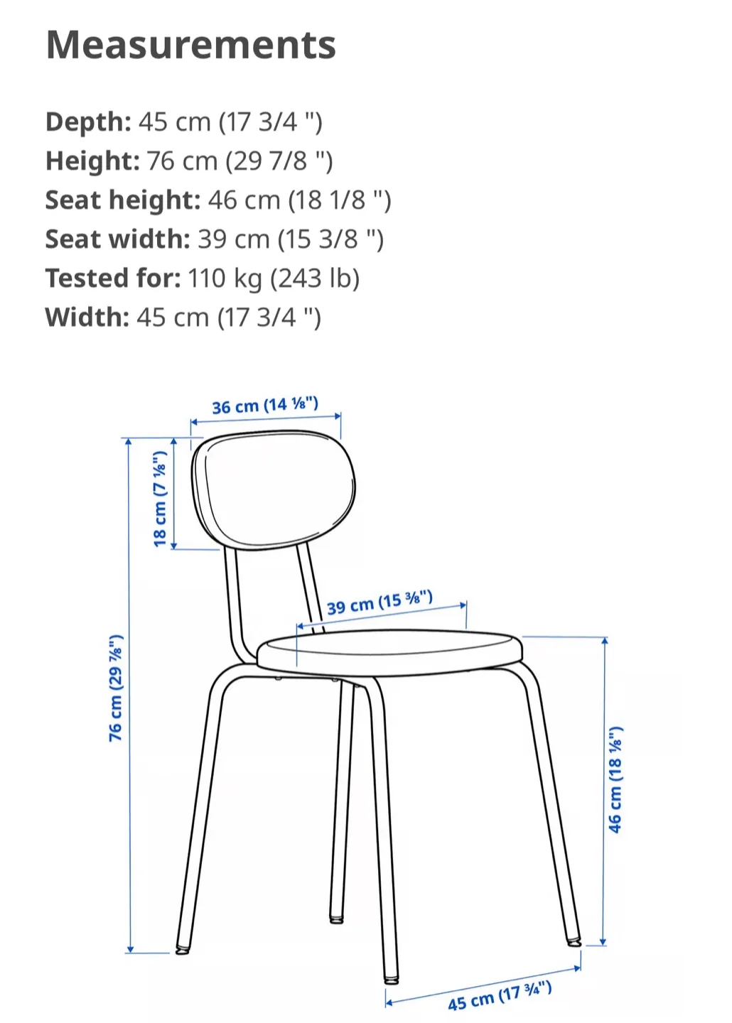 IKEA Set of 4 Chairs image indicator(6)