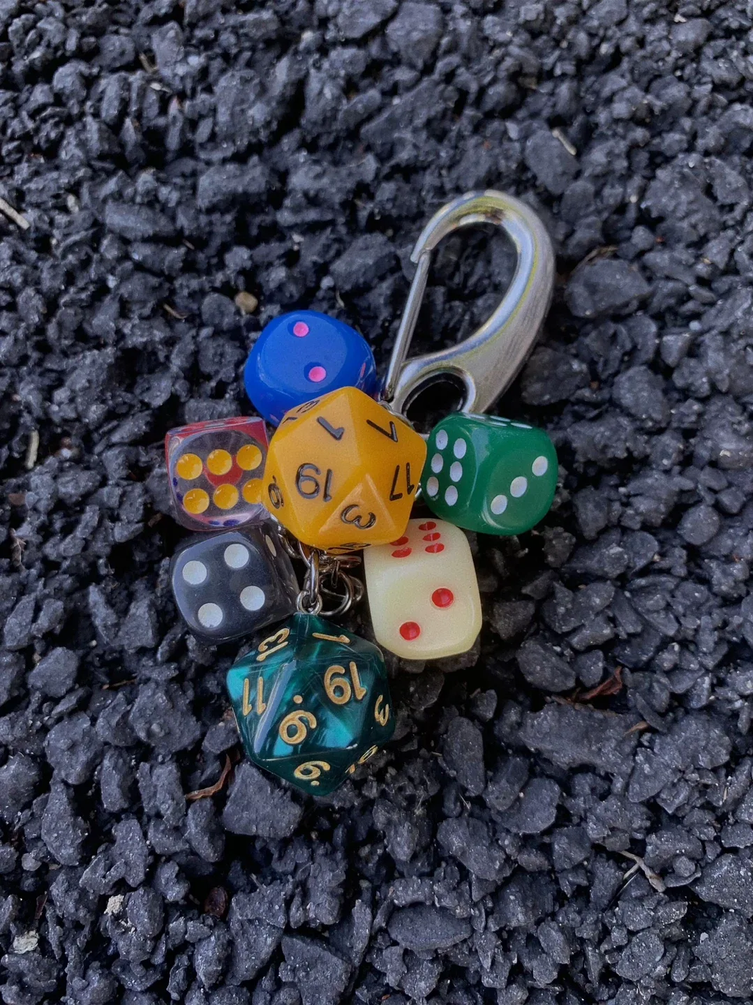 Brand New Dice Keychain Nag Charm image indicator(2)