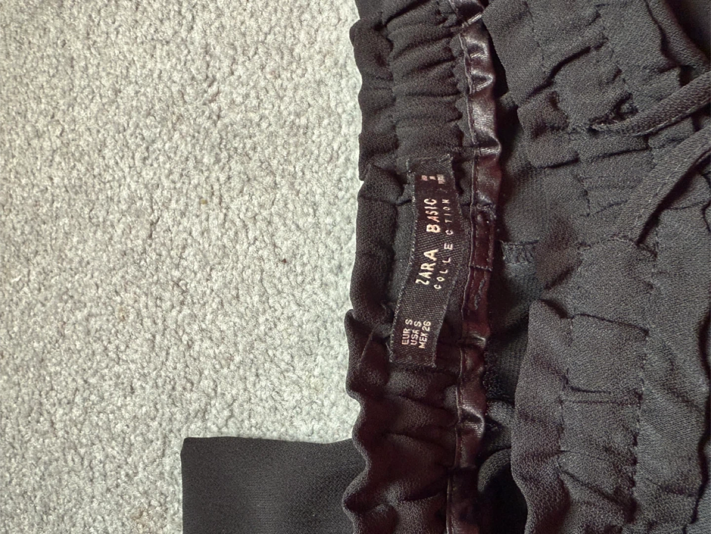 Zara Black Basic Collection Pants - Size S - photo 3
