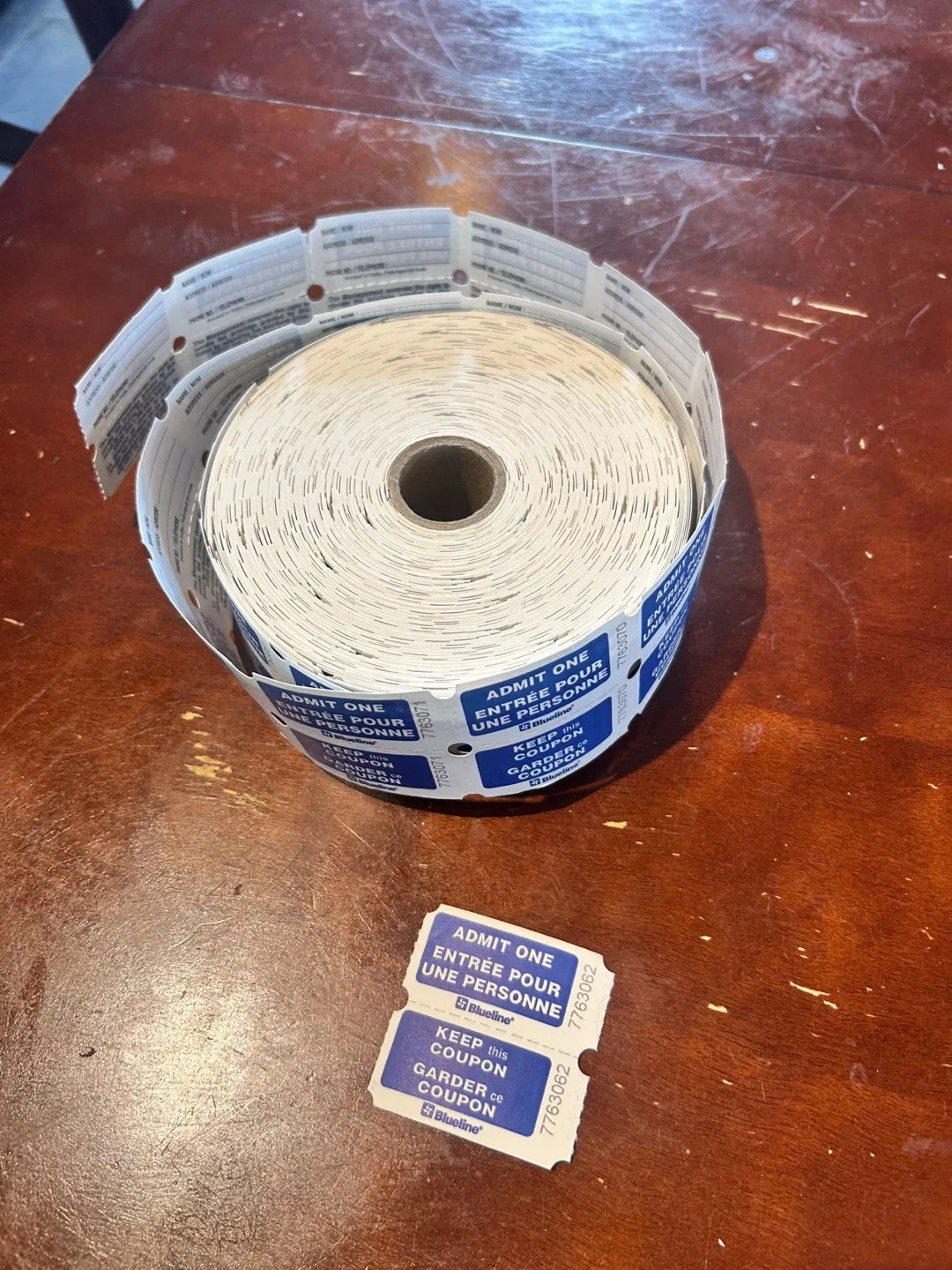 Roll of Blueline Admit One Tickets 🎟️ thumbnail