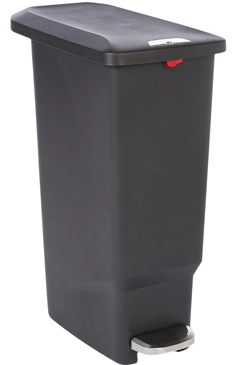 Amazon Basics 40L Step-On Trash Can - Black