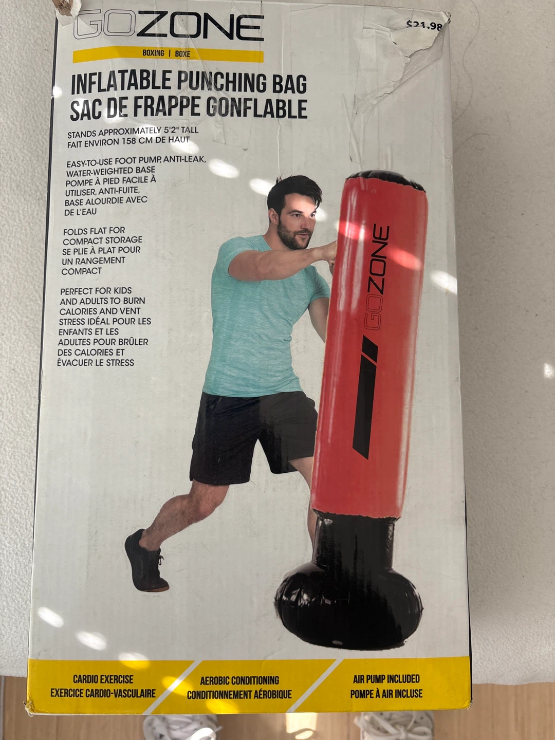 GoZone Inflatable Punching Bag - Boxing