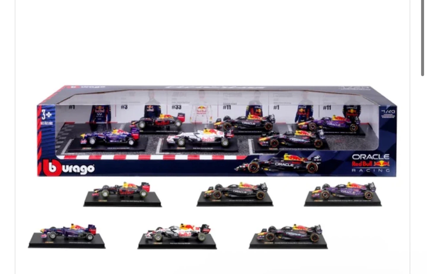 Burago Oracle Red Bull Racing Car Set