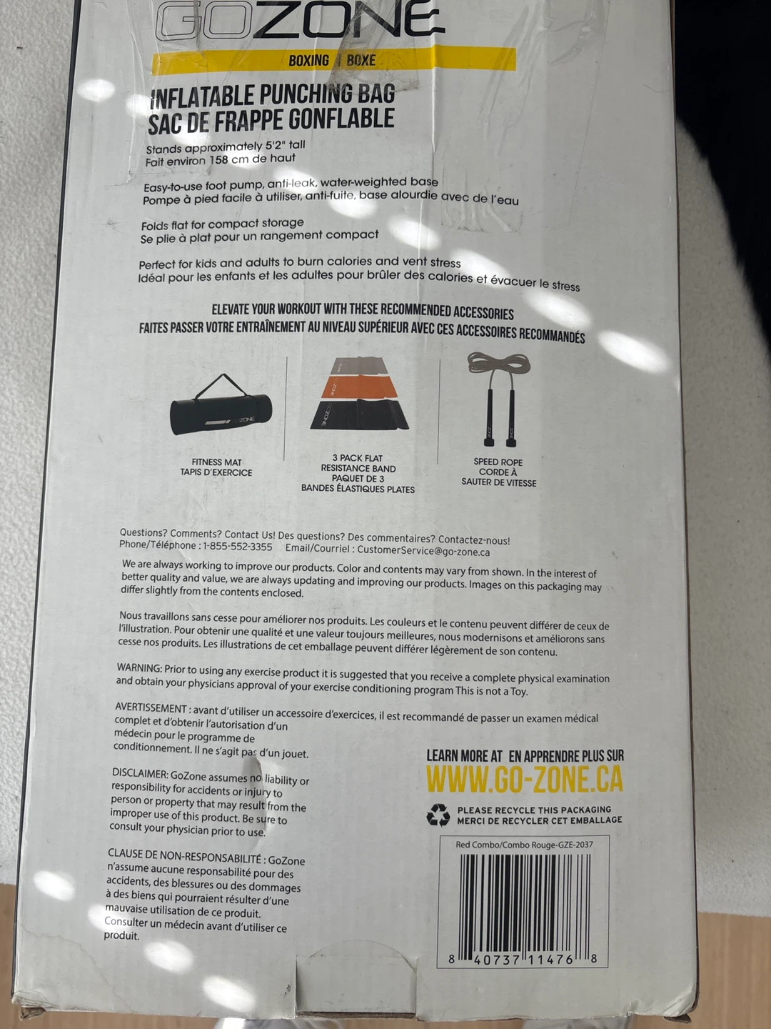 GoZone Inflatable Punching Bag - Boxing - photo 2