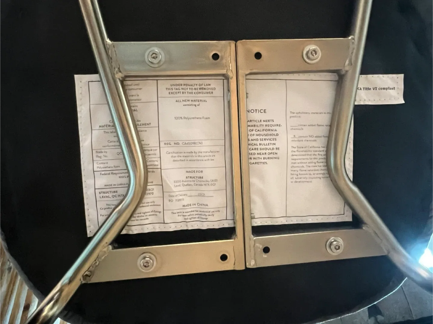 Set of 2 New Grey Velvet Bar Stools image indicator(6)