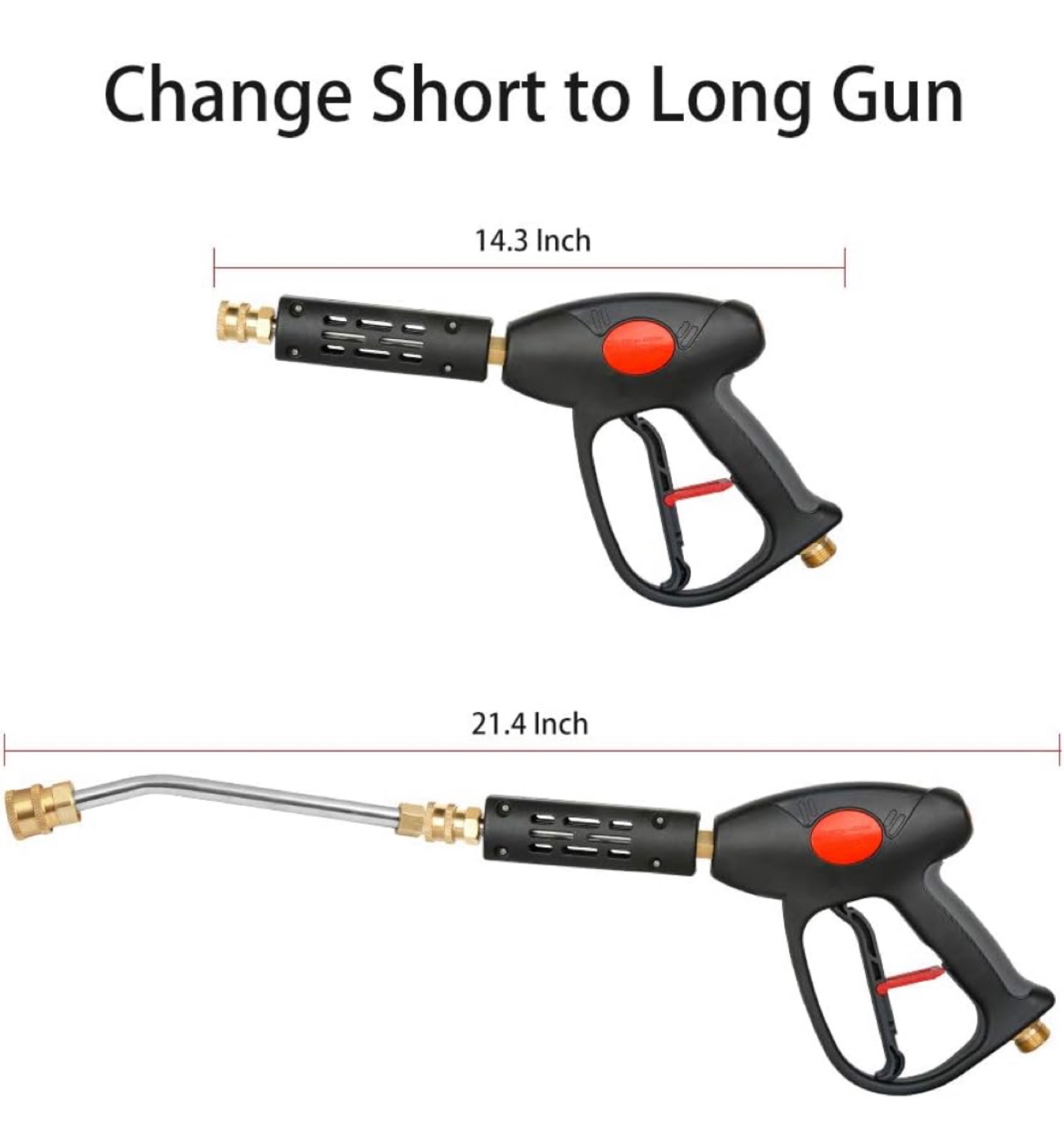 Pressure Washer Gun with Extension Wand