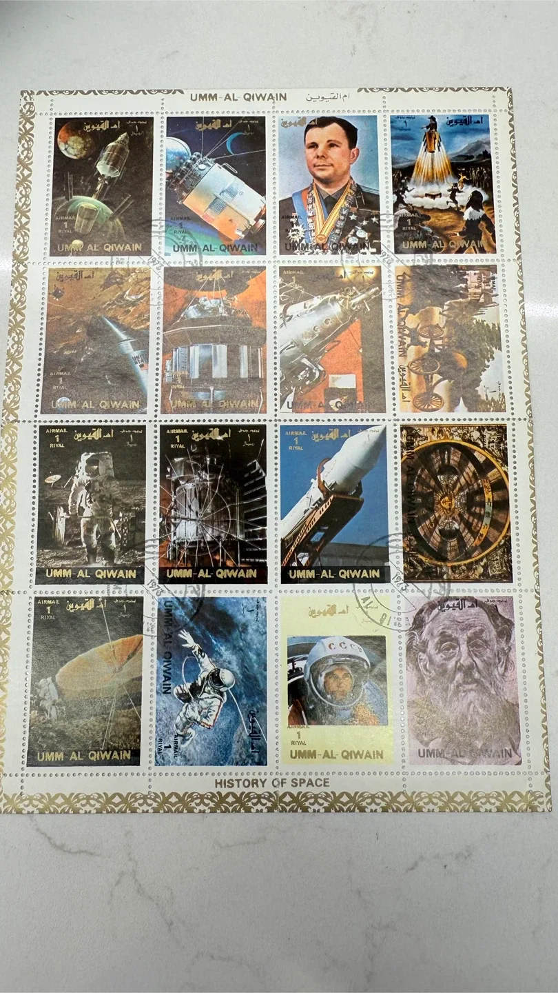 Umm al Qiwain 1972 Mi.1066/81 A Klbg- Sheet 8 stamps thumbnail