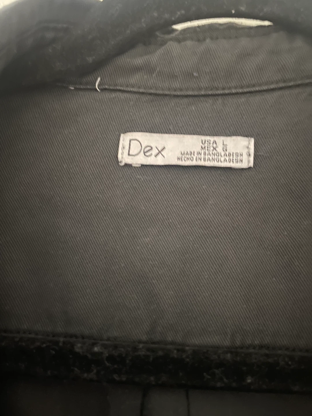 Dex Black Linen Blend Dress - Size L - photo 2