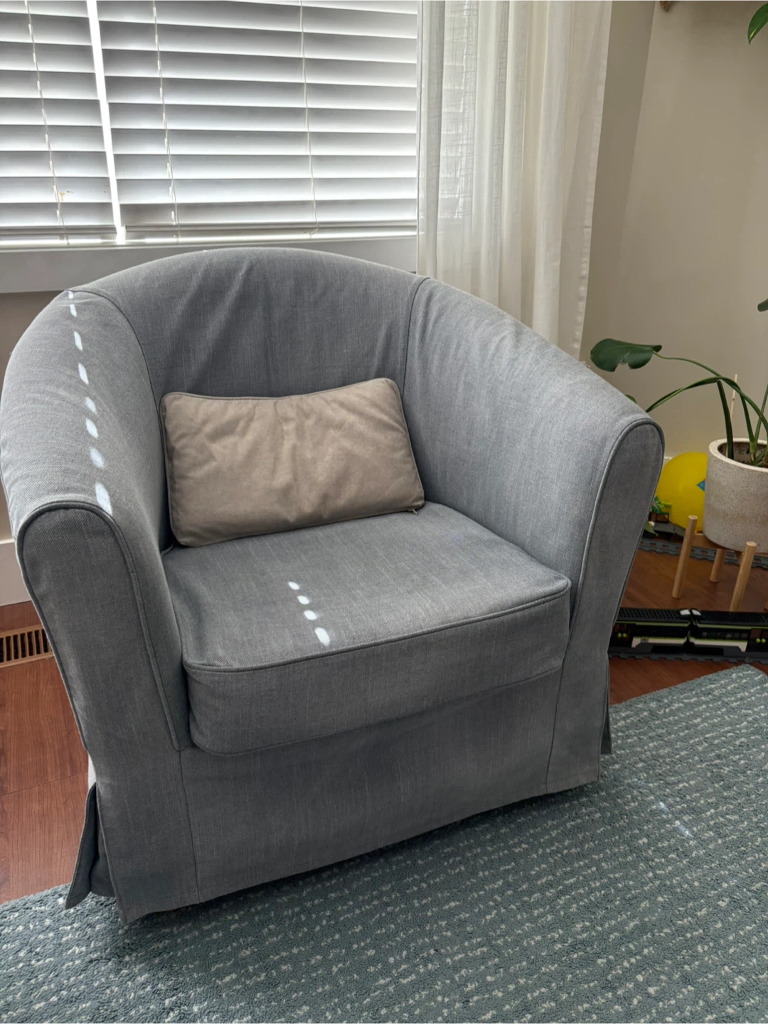 IKEA accent  Chair - Light Grey