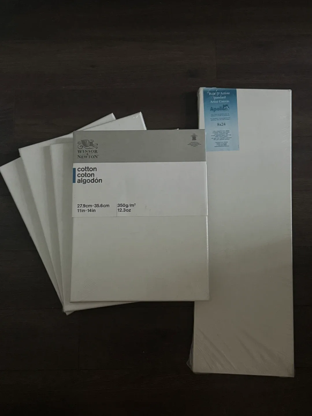 Lot of 5 brand new Artist Canvases thumbnail
