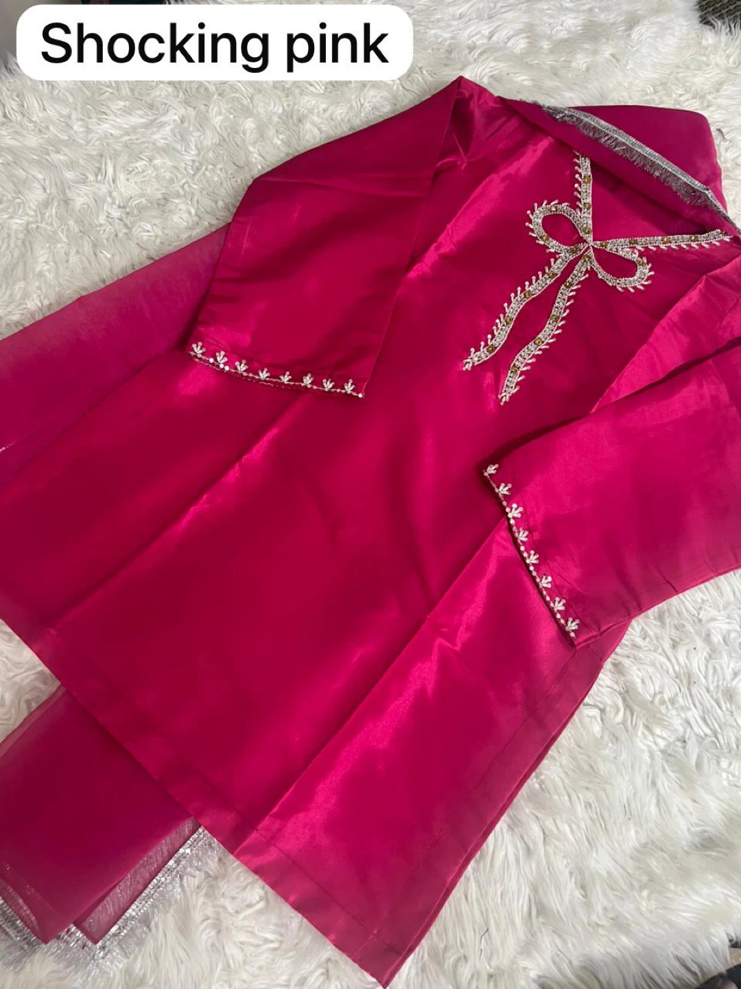 Shocking Pink farshi Salwar