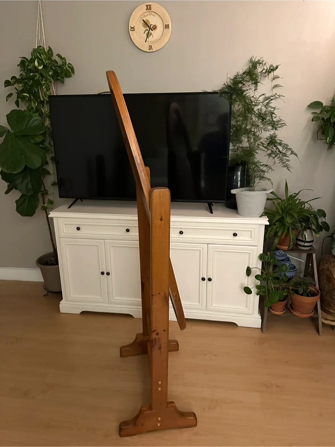 Aesthatic Wooden Framed Oval Floor Mirror image indicator(5)