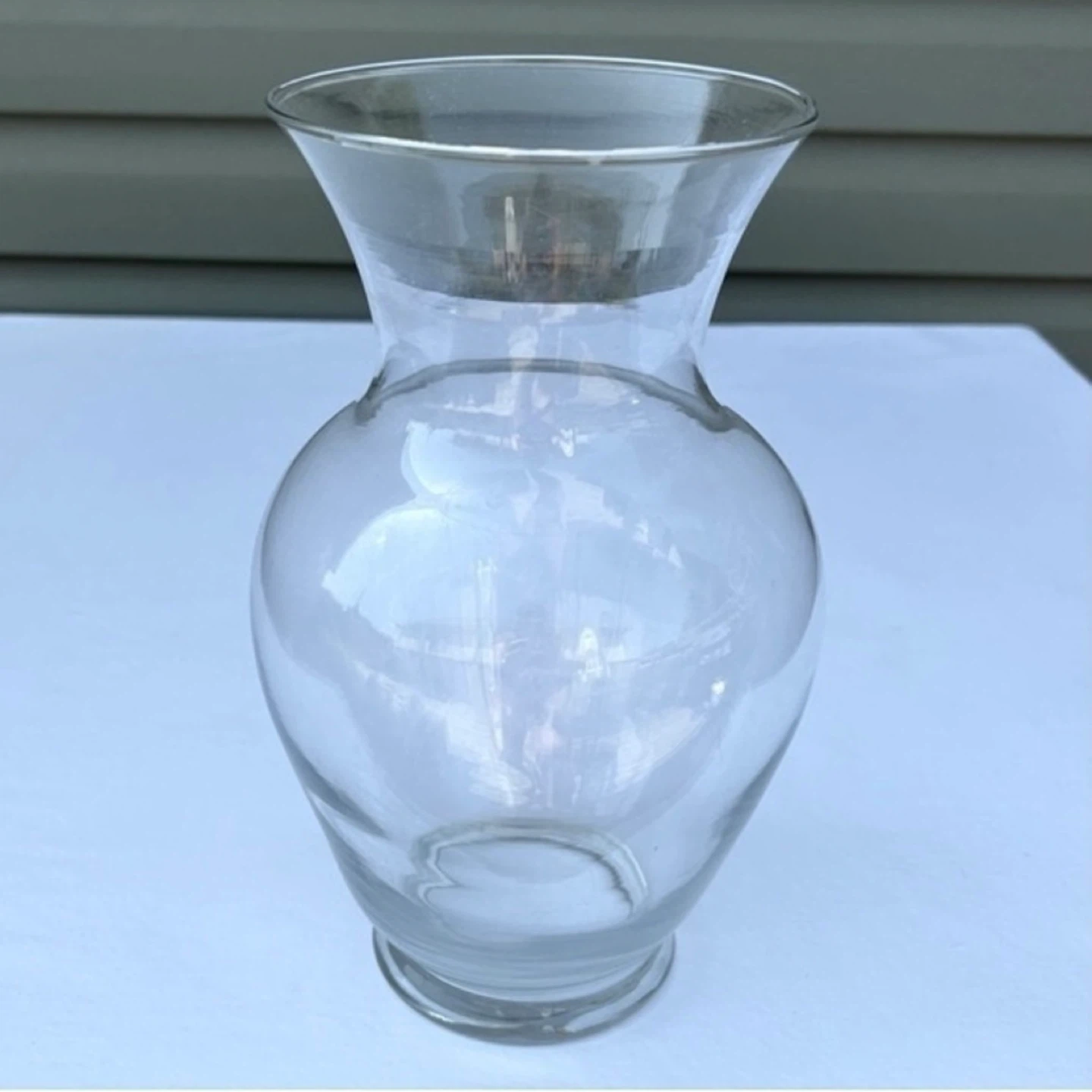 Chintz and Company Clear Glass Urn Shaped Vase