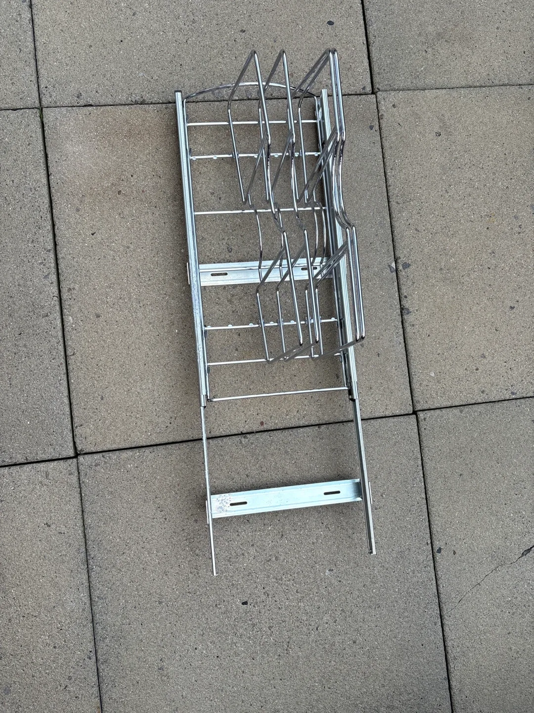 Chrome Pull Out Kitchen Pan Rack Organizer thumbnail