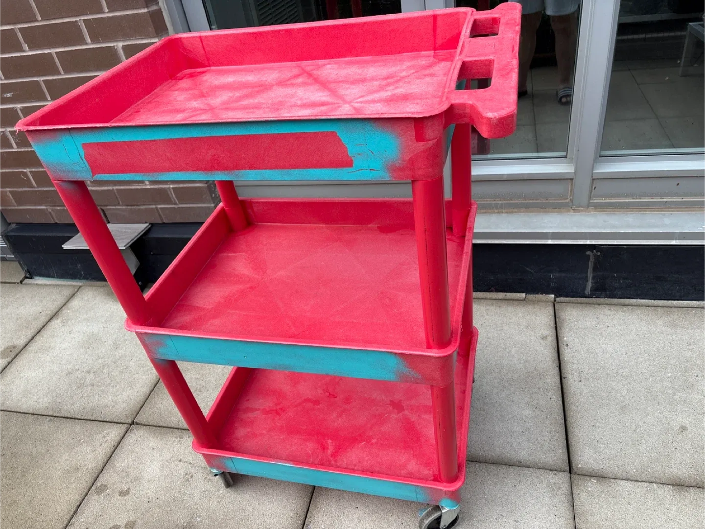 Uline Red heavyweight utility cart image indicator(2)