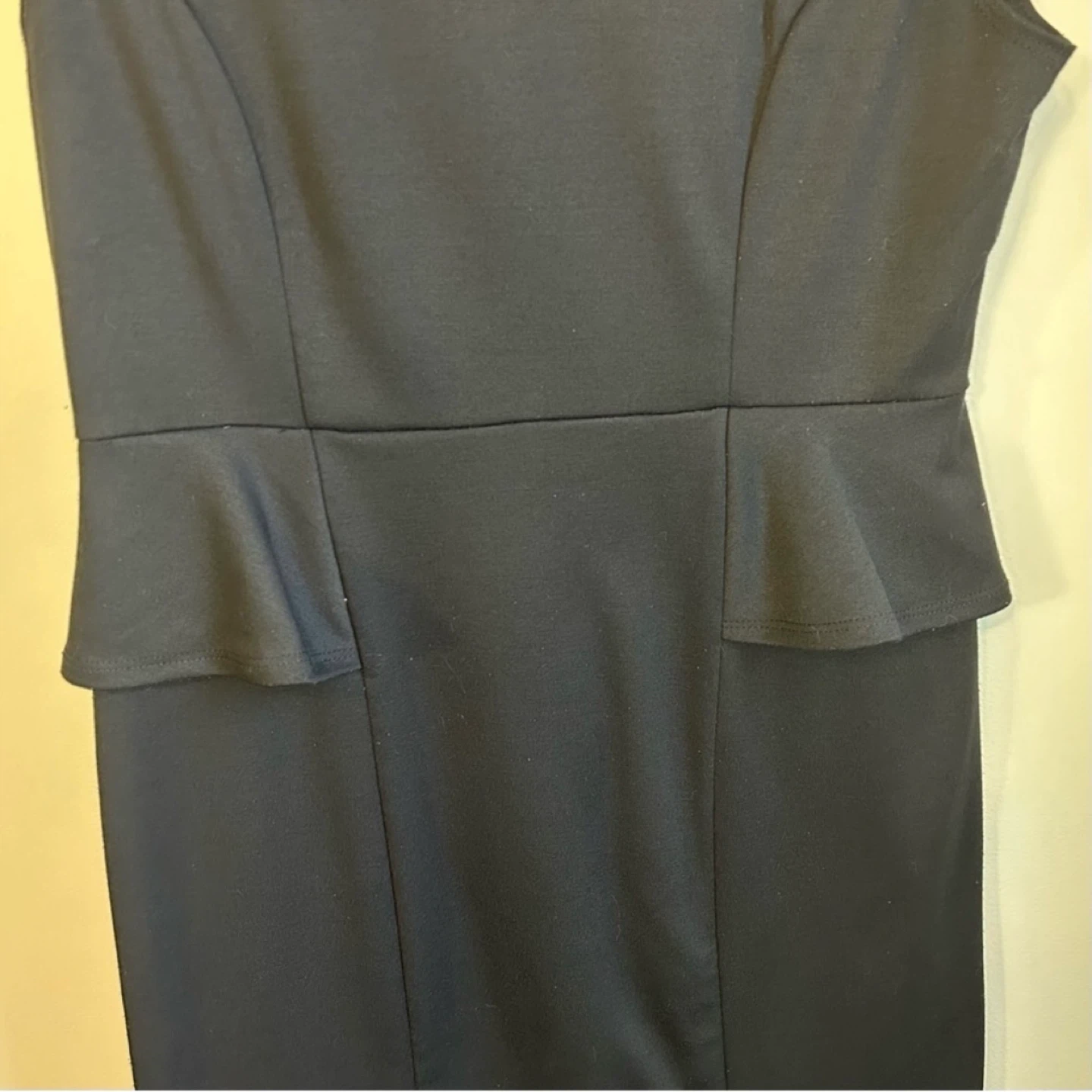 George Fitted Peplum Short Sleeve Bodycon Dress Womens Size M - photo 2