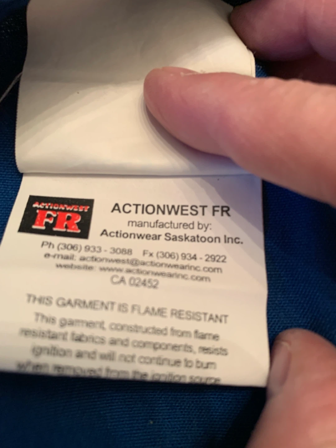 Actionwest FR Flame Resistant Coveralls - Size 52T - photo 4