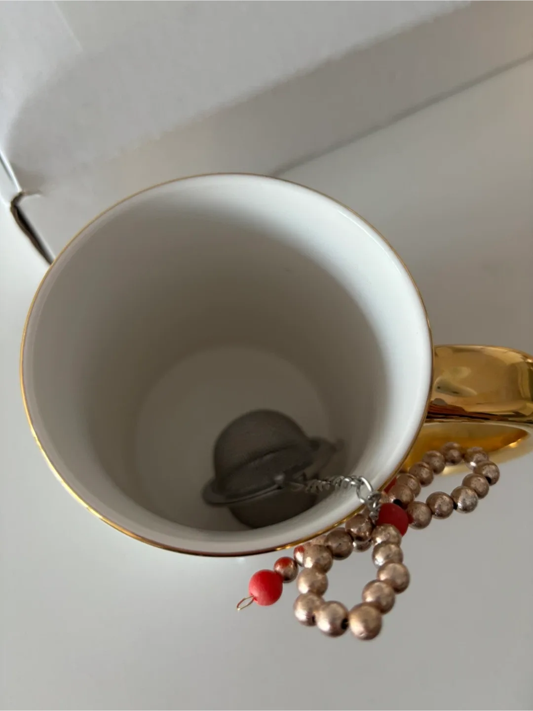 Set of 2 Tea Steepers with beaded bow - new & cute for gifting! image indicator(4)