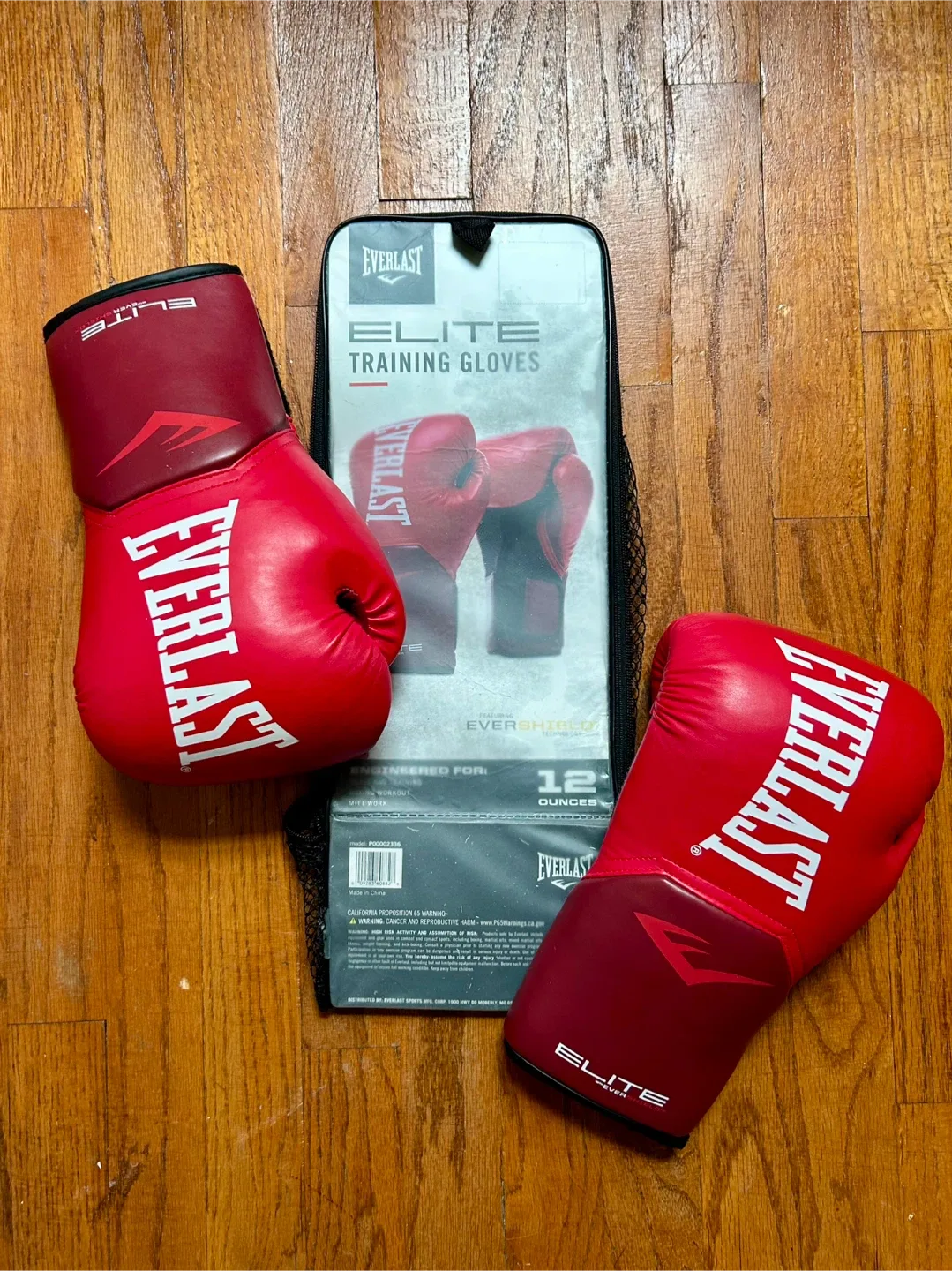 Everlast Elite Training Gloves 12 oz Red image indicator(2)
