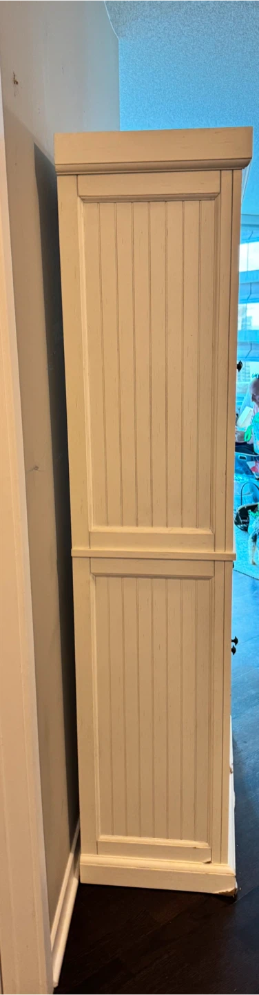 White Wooden Pantry Cabinet - photo 2