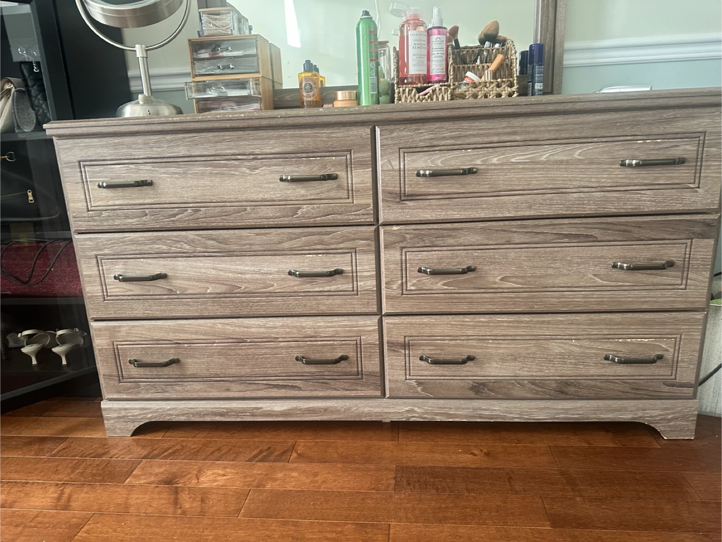 Wood Dresser with 6 Drawers - photo 2