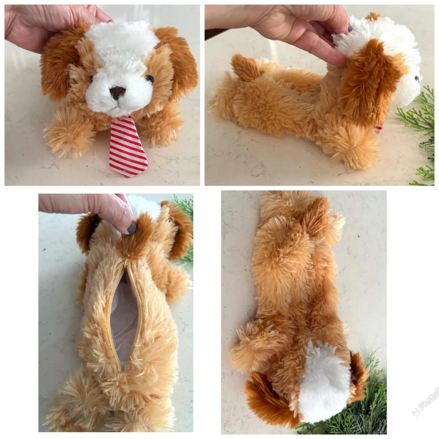 Dog Plush Toy Pouch with Zipper - New thumbnail