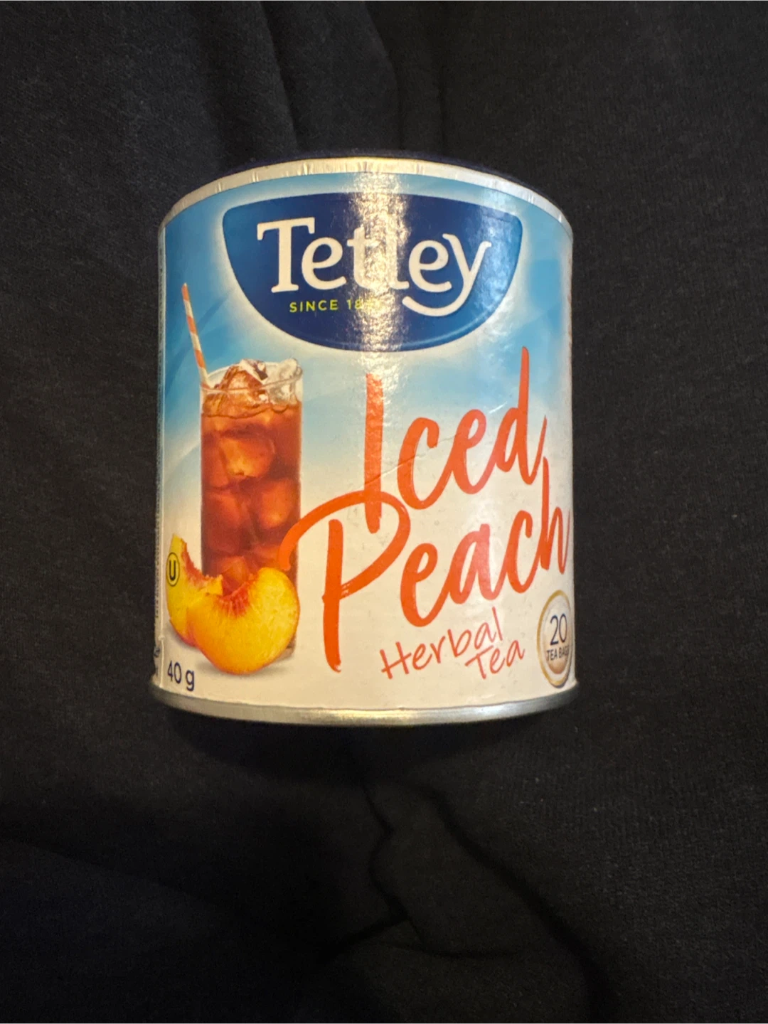Tetley Iced Peach Herbal Tea - 20 Tea Bags