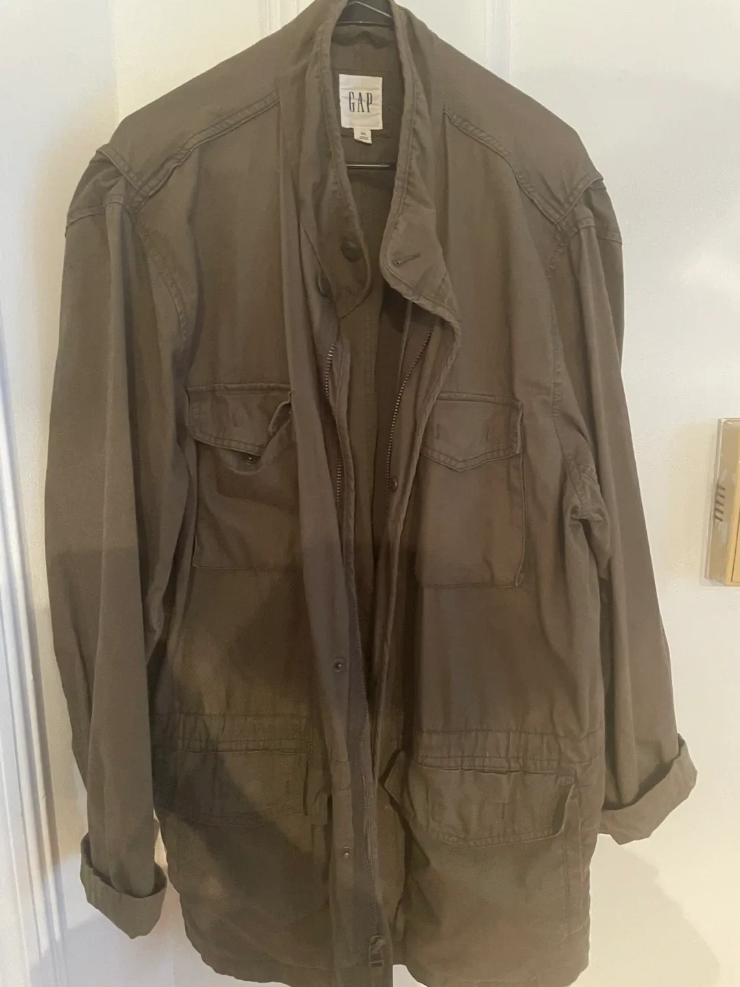 GAP Olive Green Jacket - Size XL thumbnail