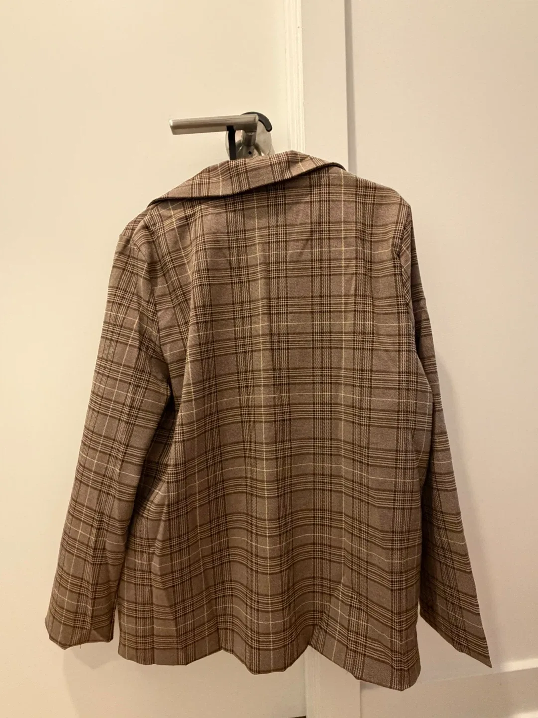 Brown Plaid Blazer (Small) image indicator(2)
