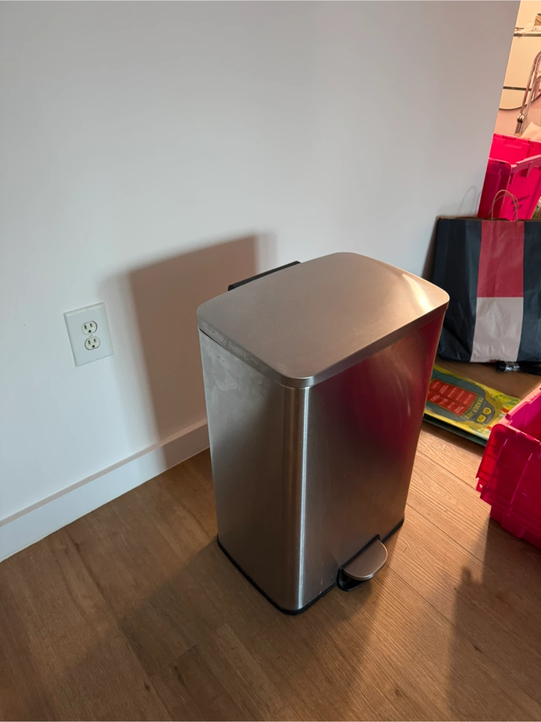 IKEA SULTEN 13 Gallon Stainless Steel Step Trash Can