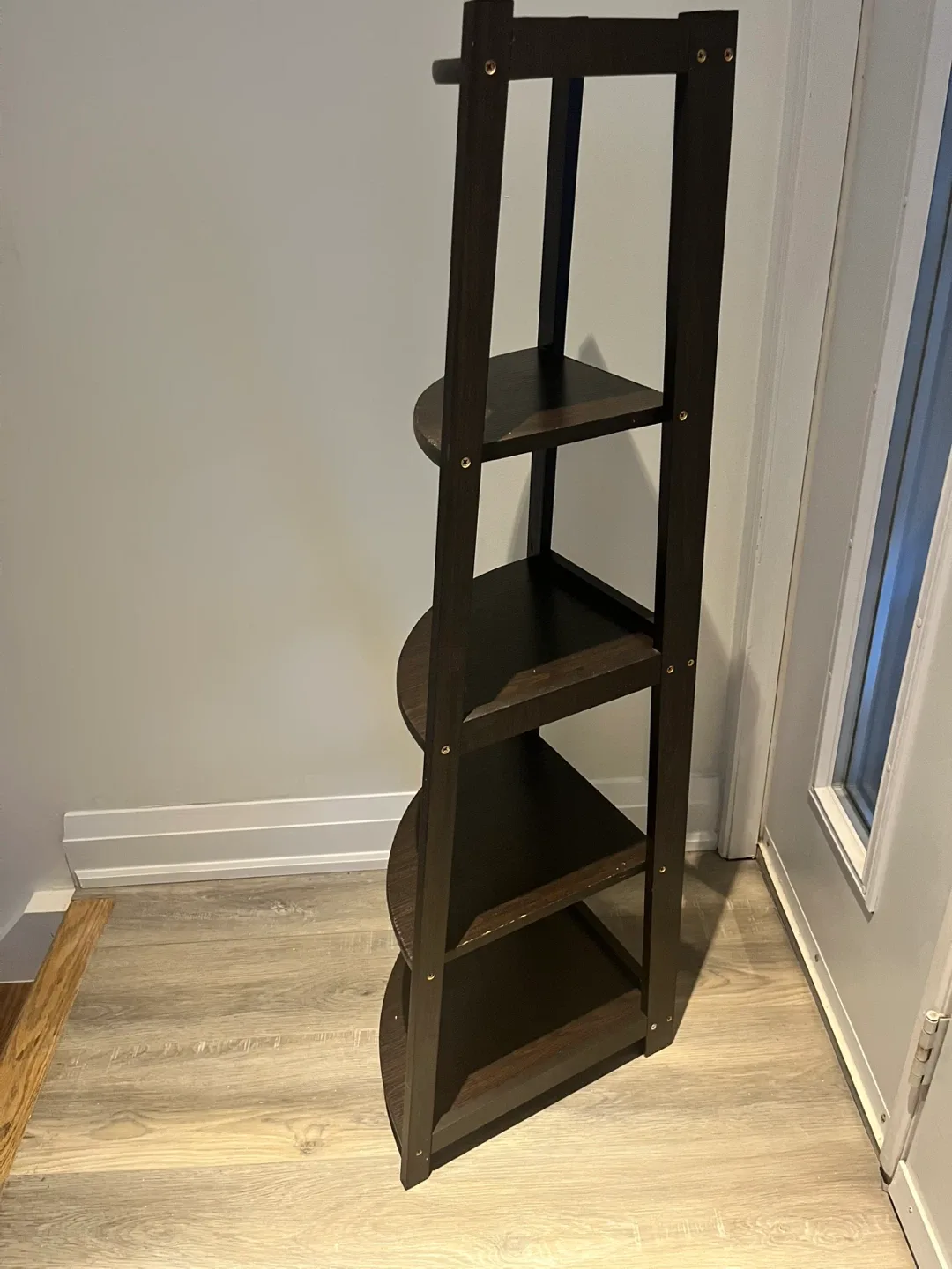 Dark Brown Corner Shelf image indicator(3)