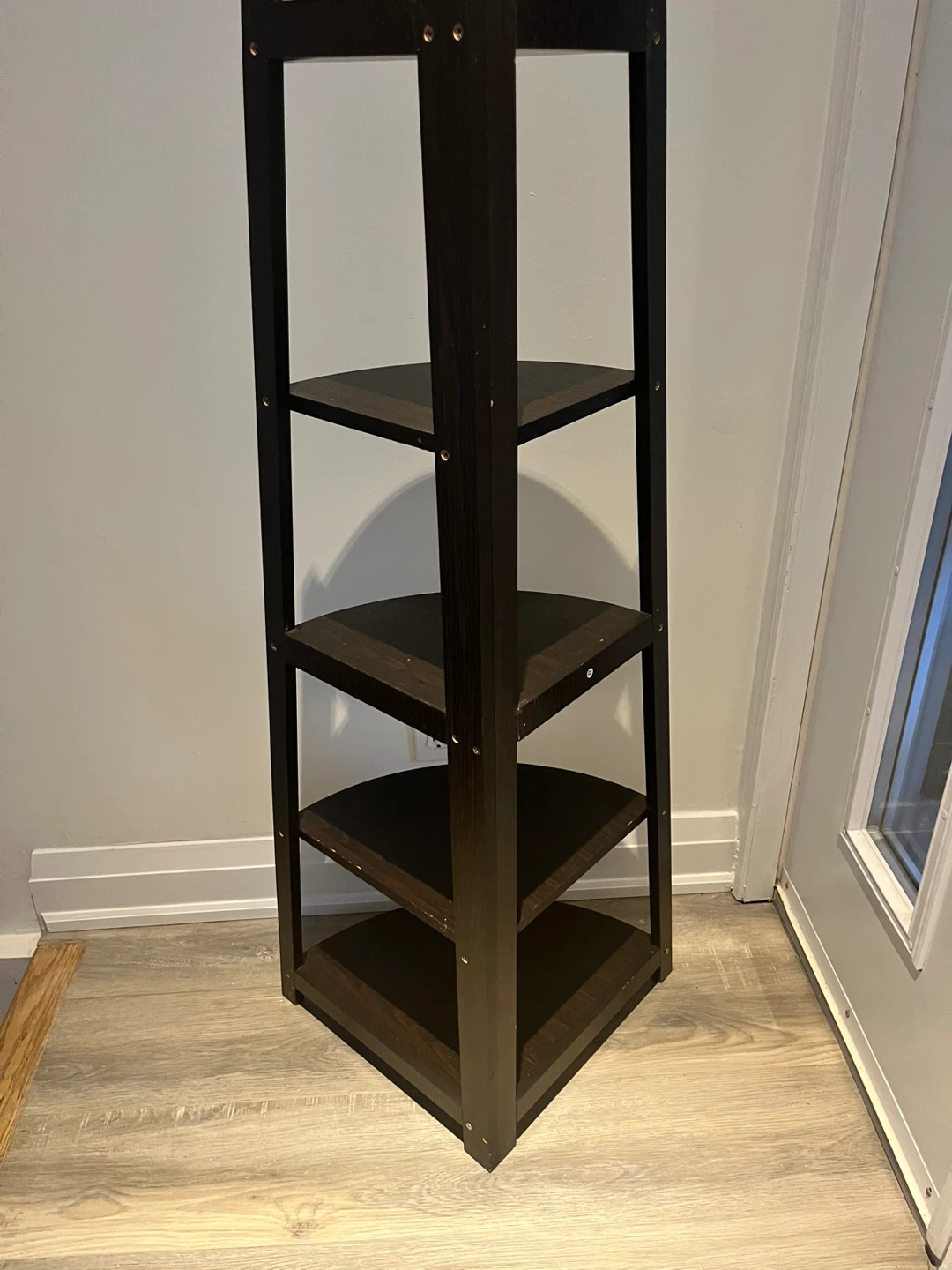 Dark Brown Corner Shelf - photo 2