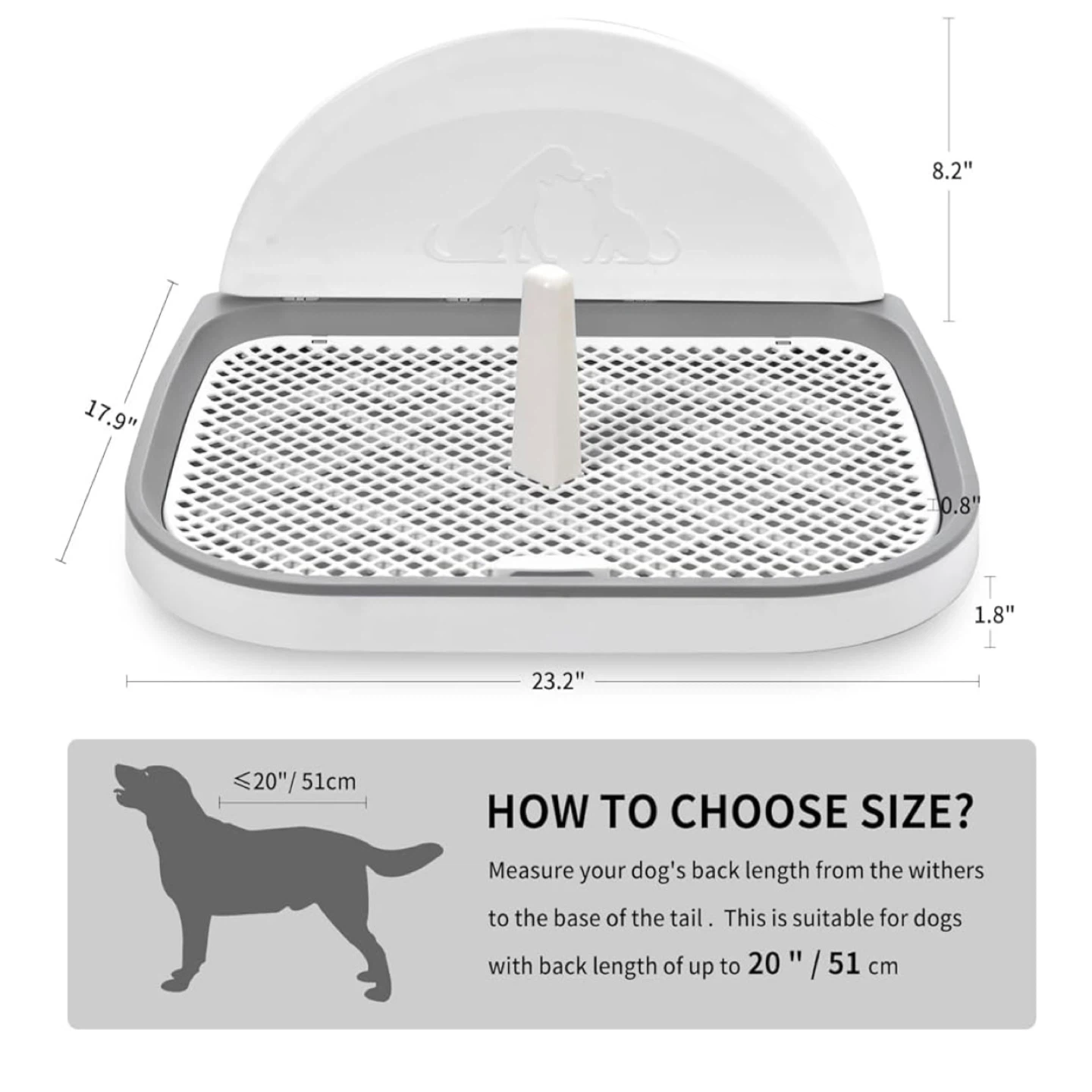 Dog Potty Training Tray / Pee Pad Holder - 23.2" x 17.9" - photo 3