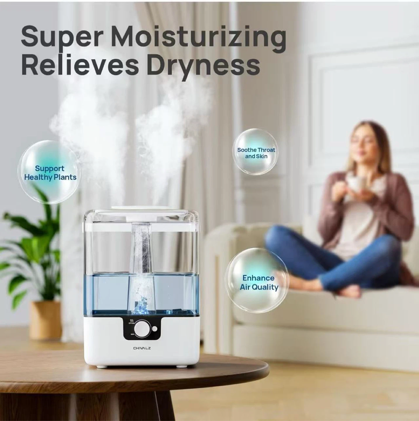 Chivalz Humidifier - 6L Large Tank - photo 4
