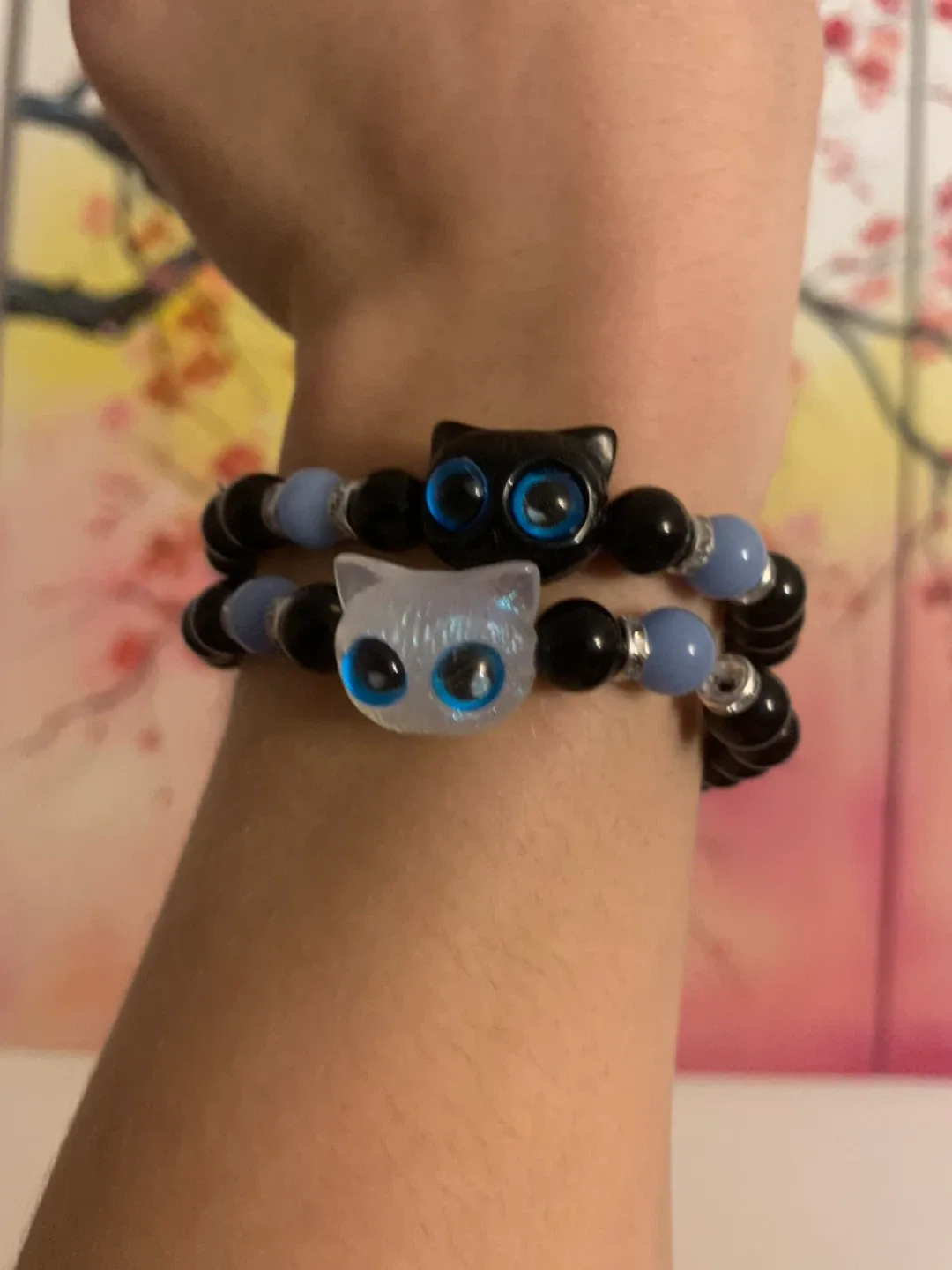 Cute Cat Bead Bracelet & Necklace Set image indicator(2)