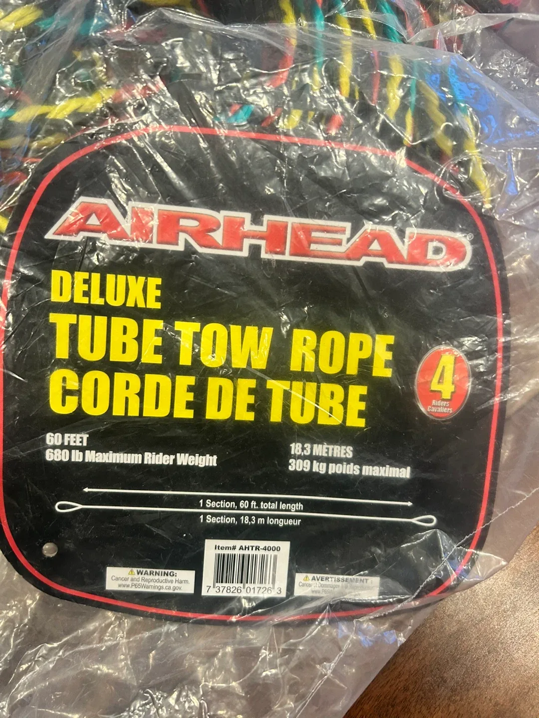 Airhead Deluxe Tube Tow Rope - 60 Feet thumbnail